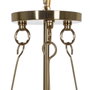 Ixia Lámpara de Techo Oro Metal y Cristal 35 x 35 x 72 cm