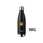 Botella Térmica de Acero Inoxidable Inoxibar Smiley 500 ml Negro