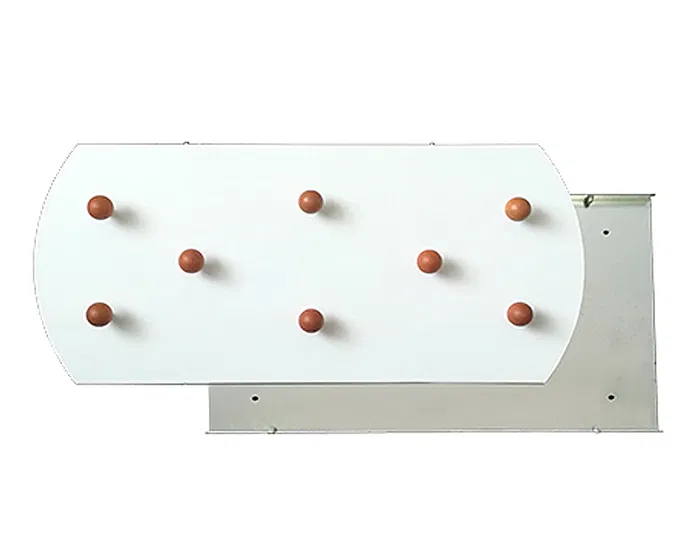 Sie Perchero de Pared Blanco con 8 Colgadores de Madera de Haya 350x770 mm Sie Perchero de Pared Blanco con 8 Colgadores de Madera de Haya 350x770 mm