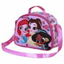 Karactermania Bolsa Portamerienda 3D Princesas Disney Flowers Rosa