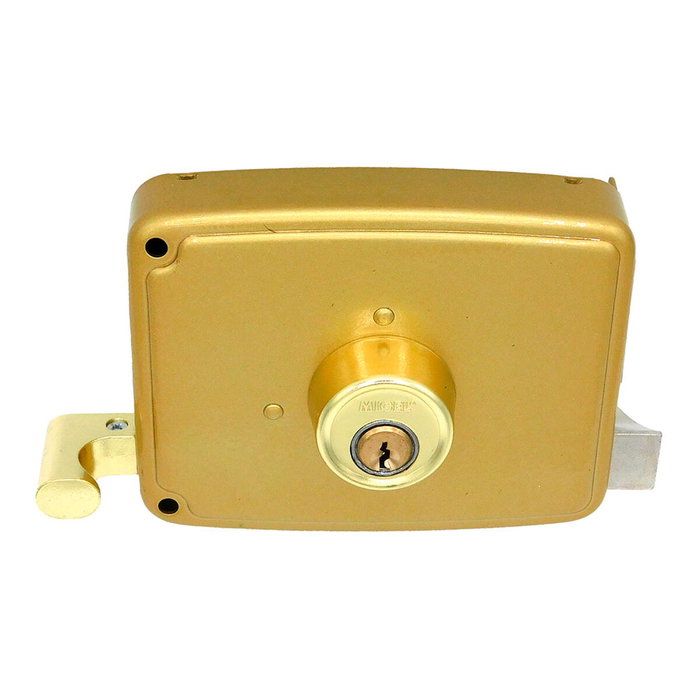 Micel Cerradura de Sobreponer CRS02 Acero Acabado Oro Mano Izquierda 50x100mm Micel Cerradura de Sobreponer CRS02 Acero Acabado Oro Mano Izquierda 50x100mm
