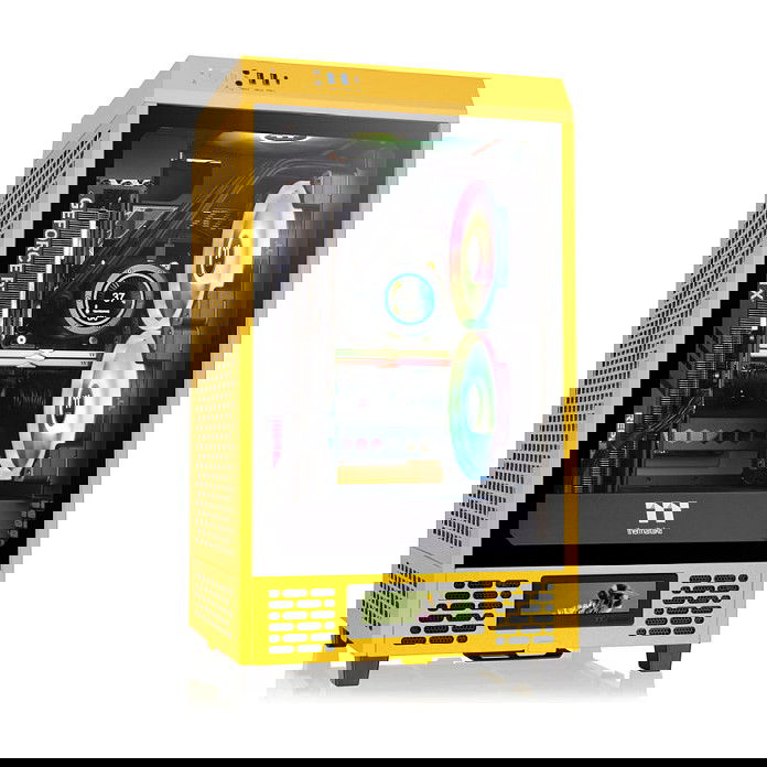 Thermaltake CA-1X9-00S4WN-00 Mini Tower PC Amarillo Cristal Templado Mini-ITX 20cm