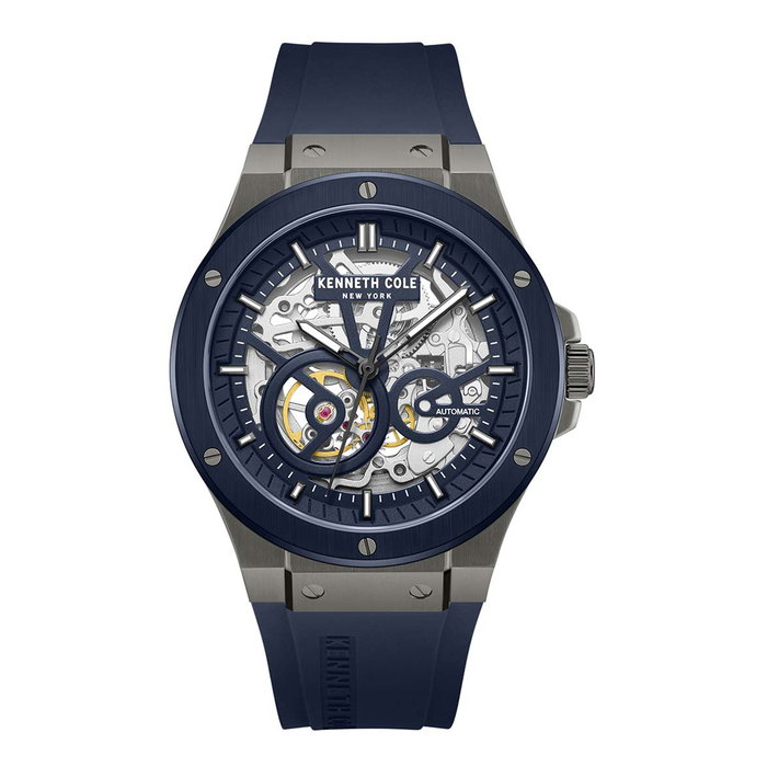 Kenneth Cole KCWGZ0063903 con correa azul y caja gris Kenneth Cole KCWGZ0063903 con correa azul y caja gris