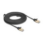 DeLOCK Cable de red plano Cat.6A U/FTP 7,5 m negro