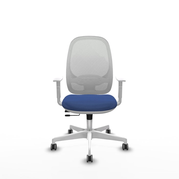 PIQUERAS Y CRESPO Silla de oficina Cilanco con mecanismo Sincro/Traslack, Azul marino y Blanco PIQUERAS Y CRESPO Silla de oficina Cilanco con mecanismo Sincro/Traslack, Azul marino y Blanco