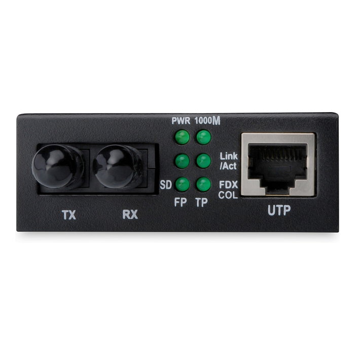 Digitus Convertidor de Medios Fast Ethernet RJ45/ST Multimodo, 100Base-TX/FX, hasta 2 km, 10/100 Mbit/s, Full/Half Duplex