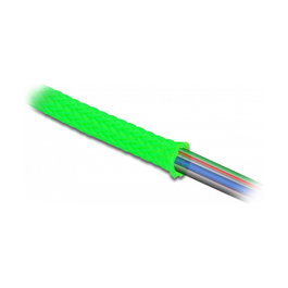 DeLOCK Funda trenzada estirable 2 m x 6 mm verde