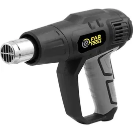 Fartools Pistola de aire caliente HG 2000W 60-600°C 115354 con 4 puntas, llave y raspador
