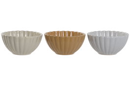 DKD Home Decor Cuencos de Gres Jaspeados Surtidos VINTAGE 24