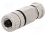 HARTING Conector M12 Hembra 4 Pines Recto IP67 Industrial