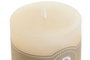 DKD Home Decor Vela Basicos 01 Crema Cera Parafina 7 x 7 x 7 cm Duración 32 Horas Pack 12 Unidades