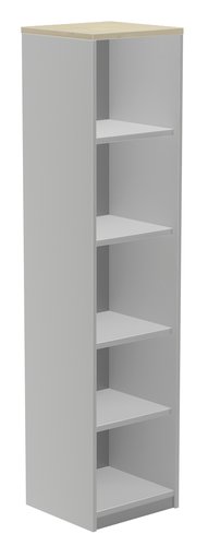 ROCADA Armario de Columna 195x45x45 con Estructura Gris y Tapa Roble ROCADA Armario de Columna 195x45x45 con Estructura Gris y Tapa Roble
