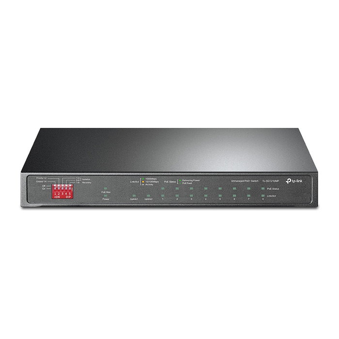 TP-Link TL-SG1210MP Switch Gigabit de 10 Puertos con 8 Puertos PoE+ TP-Link TL-SG1210MP Switch Gigabit de 10 Puertos con 8 Puertos PoE+