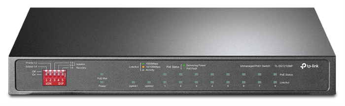 TP-Link TL-SG1210MP Switch Gigabit de 10 Puertos con 8 Puertos PoE+ TP-Link TL-SG1210MP Switch Gigabit de 10 Puertos con 8 Puertos PoE+