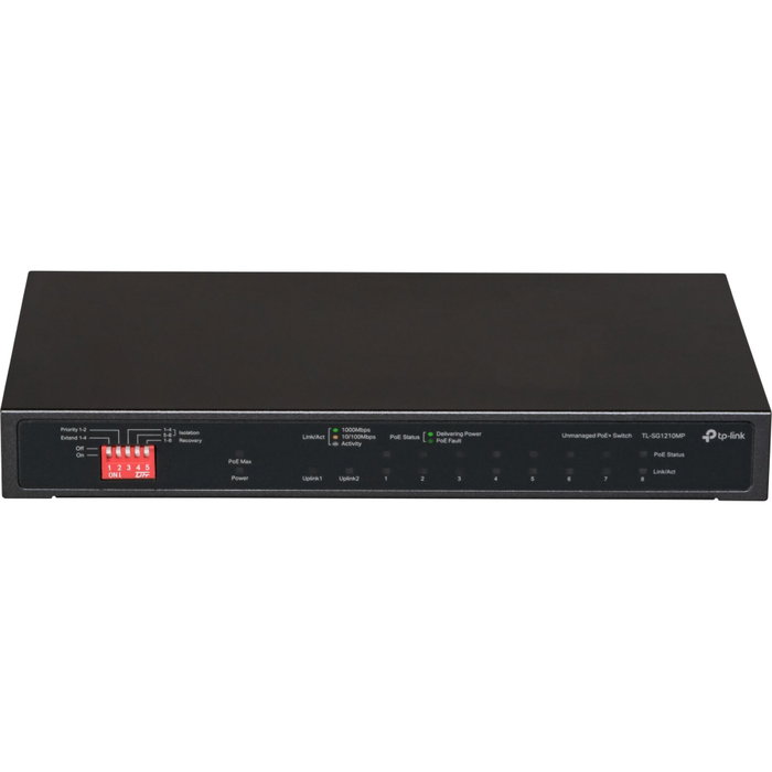 TP-Link TL-SG1210MP Switch de 10 puertos con 8 puertos PoE+ TP-Link TL-SG1210MP Switch de 10 puertos con 8 puertos PoE+