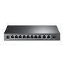 TP-Link Switch de Red 10 Puertos Gigabit TL-SG1210MP con 8 Puertos PoE+, Montaje en Rack, Gestión Inteligente, Negro