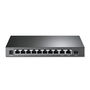TP-Link Switch de Red 10 Puertos Gigabit TL-SG1210MP con 8 Puertos PoE+, Montaje en Rack, Gestión Inteligente, Negro