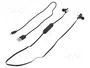 QOLTEC Auriculares inalámbricos con micrófono negro y dorado
