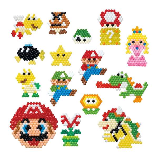 Aquabeads Cubo De Creatividad Super Mario 31774 con +2500 Abalorios y 30 Colores, +4 Años