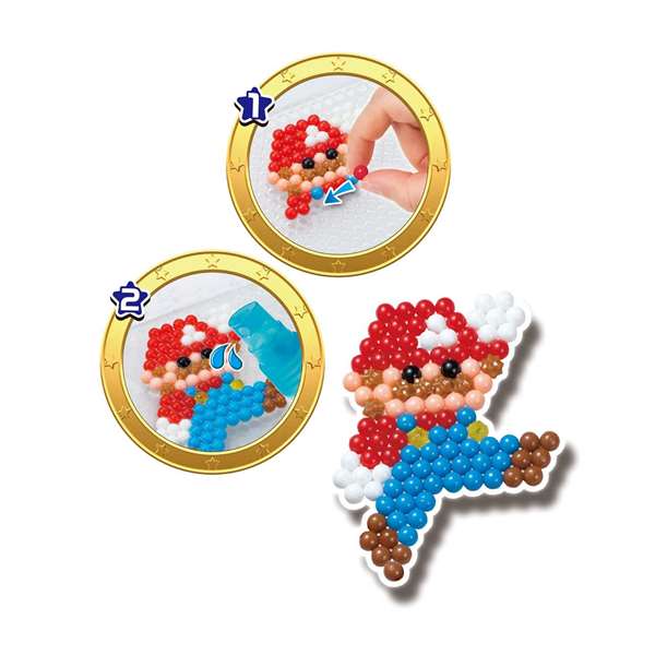 Aquabeads Cubo De Creatividad Super Mario 31774 con +2500 Abalorios y 30 Colores, +4 Años
