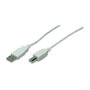 LogiLink Cable USB A a mini B, 5,00m, gris