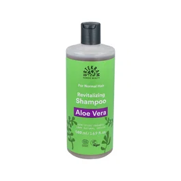 Urtekram Champú de Aloe Vera para Cabello Normal 500 ml - Certificado COSMOS ORGANIC, Vegano, Sin Crueldad Animal