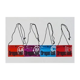 Ichibansho Mochila Bolsa Pouch Dragon Ball, Surtido de 16 Unidades con 4 Estilos, Aprox. 20 cm