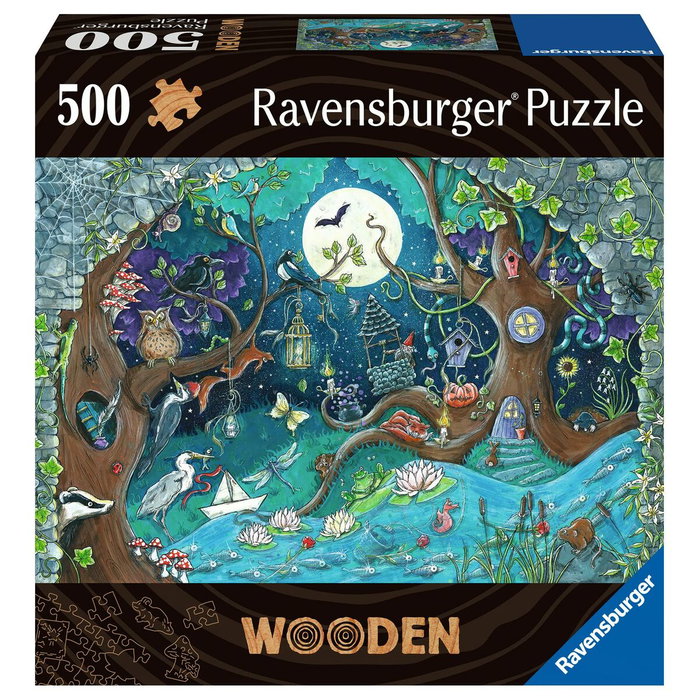 Ravensburger Puzzle de madera 500 piezas Bosque fantástico Ravensburger Puzzle de madera 500 piezas Bosque fantástico