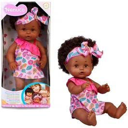 Nenuco Muñeca Estilo Afro 35 cm Bebé y Moja - NEN8056379144922 - Niños a partir de 2 años