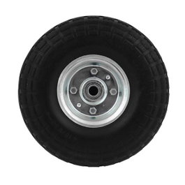 Rueda maciza para carretilla ø255 mm, ancho 80 mm, eje ø20 mm