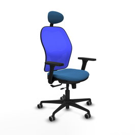 PIQUERAS Y CRESPO Silla de oficina Jorquera Azul con mecanismo Sincro/Traslack