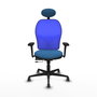 PIQUERAS Y CRESPO Silla de oficina Jorquera Azul con mecanismo Sincro/Traslack