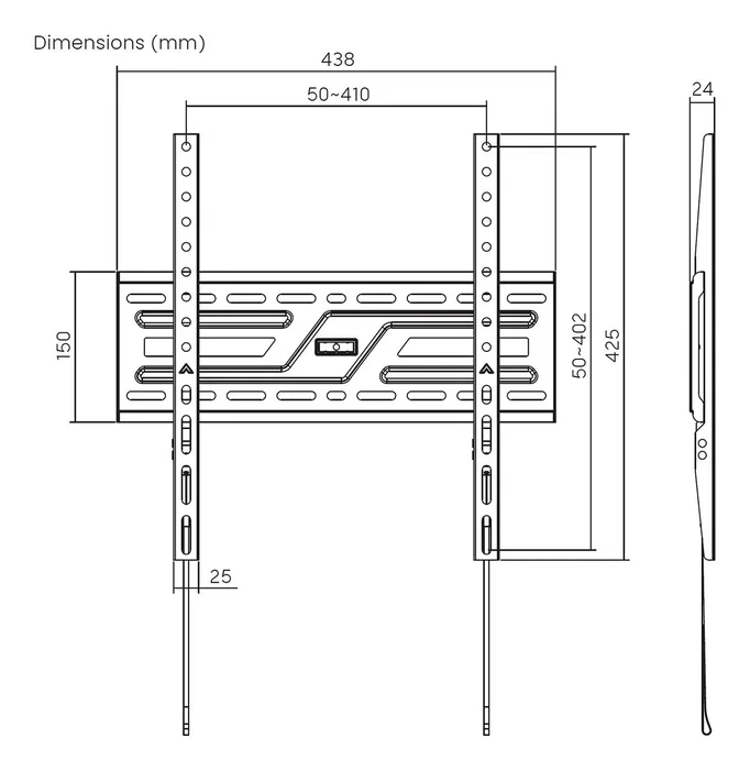 Aisens Soporte de Pared Eco Ultra Delgado para TV/Monitor 32-75 pulgadas, 75kg Aisens Soporte de Pared Eco Ultra Delgado para TV/Monitor 32-75 pulgadas, 75kg