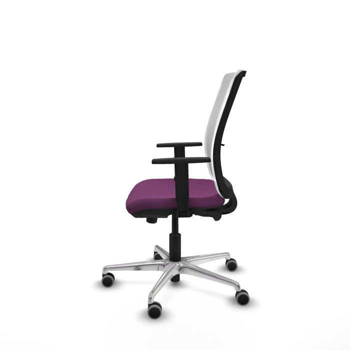 PIQUERAS Y CRESPO Silla de oficina Haches con mecanismo Sincro/Traslack Morado y Blanco