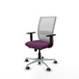 PIQUERAS Y CRESPO Silla de oficina Haches con mecanismo Sincro/Traslack Morado y Blanco