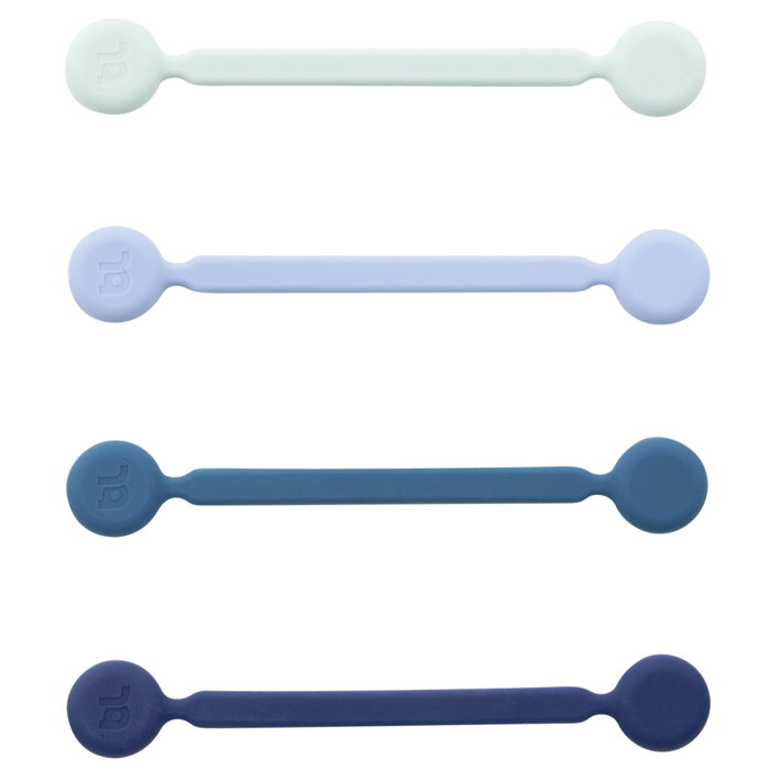 Bluelounge MagWrap Small Silicon Cable Holder, Pack de 4, Multicolor Bluelounge MagWrap Small Silicon Cable Holder, Pack de 4, Multicolor