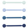 Bluelounge MagWrap Small Silicon Cable Holder, Pack de 4, Multicolor