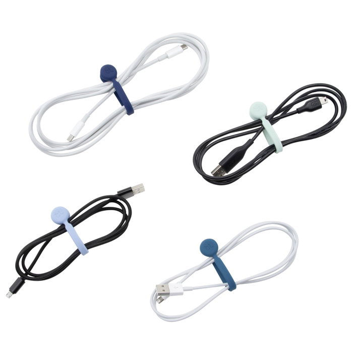 Bluelounge MagWrap Small Silicon Cable Holder, Pack de 4, Multicolor Bluelounge MagWrap Small Silicon Cable Holder, Pack de 4, Multicolor