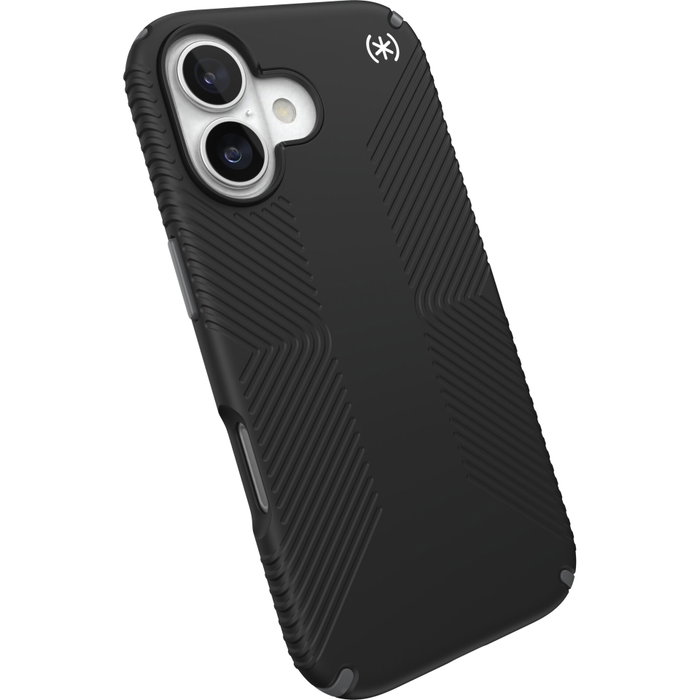 Speck Presidio2 Grip MagSafe Case para iPhone 17 - Black/Slate Grey/White
