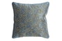 DKD Home Decor Cojín Neoclásico Azul Dorado Terciopelo Poliéster 10 x 45 x 45 cm