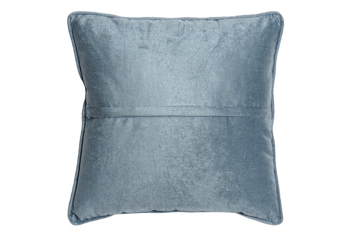 DKD Home Decor Cojín Neoclásico Azul Dorado Terciopelo Poliéster 10 x 45 x 45 cm DKD Home Decor Cojín Neoclásico Azul Dorado Terciopelo Poliéster 10 x 45 x 45 cm