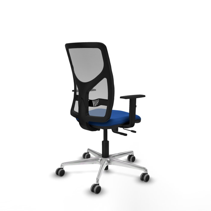 PIQUERAS Y CRESPO Silla de Oficina Motilla con Mecanismo Sincro/Traslack Azul y Gris