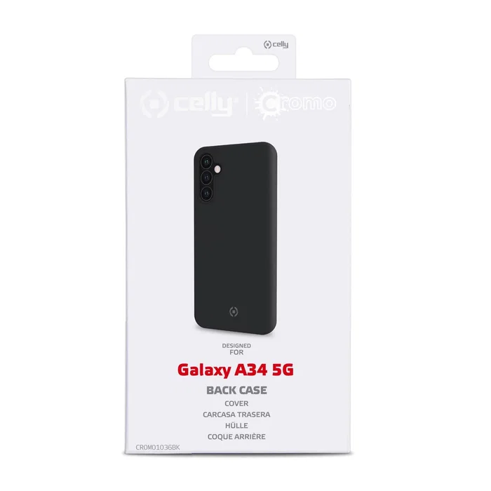 Celly CROMO1036BK Funda para Samsung Galaxy A34 5G (6.6") - Negro