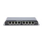 Extralink KRATOS Gigabit PoE Switch 8 puertos, 7 puertos PoE, 60W, Negro