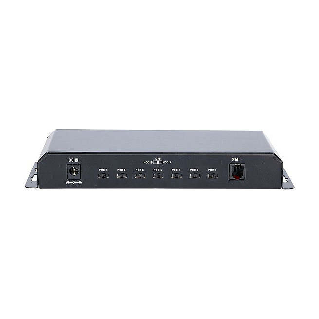 Extralink KRATOS Gigabit PoE Switch 8 puertos, 7 puertos PoE, 60W, Negro