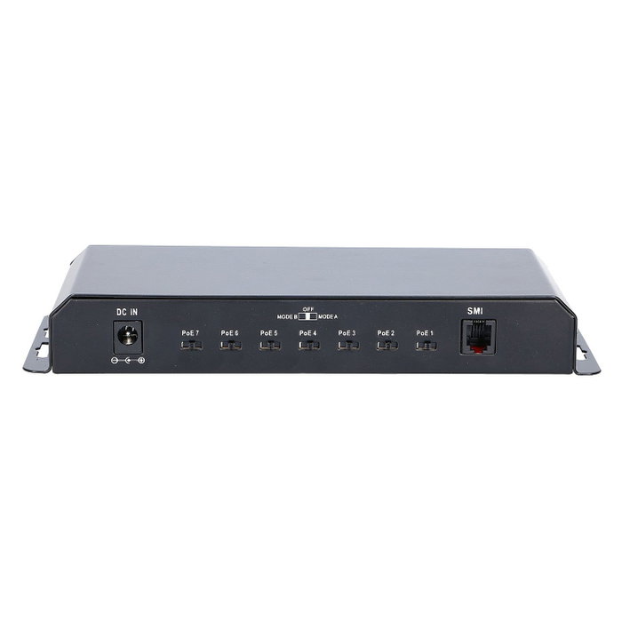 Extralink KRATOS Gigabit PoE Switch 8 puertos, 7 puertos PoE, 60W, Negro