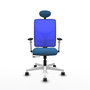 PIQUERAS Y CRESPO Silla de oficina Motilla con mecanismo Sincro/Traslack Azul