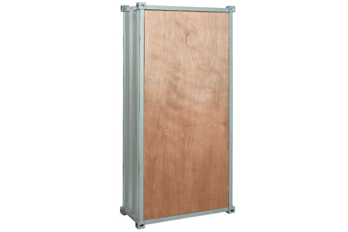 DKD Home Decor Botellero Vintage Azul Celeste Metal y MDF 41 x 157.5 x 76.5 cm