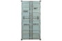 DKD Home Decor Botellero Vintage Azul Celeste Metal y MDF 41 x 157.5 x 76.5 cm