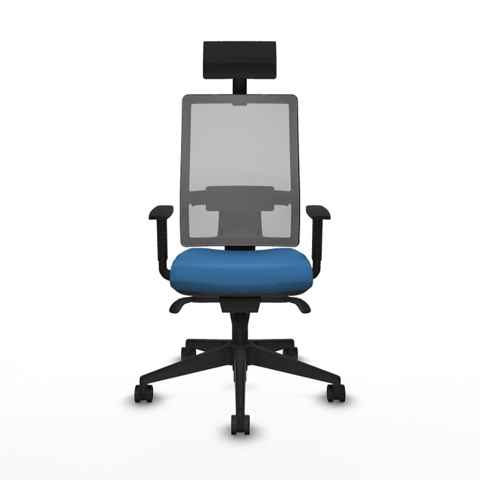 PIQUERAS Y CRESPO Silla de oficina Horna con mecanismo Sincro, Azul claro y Gris PIQUERAS Y CRESPO Silla de oficina Horna con mecanismo Sincro, Azul claro y Gris